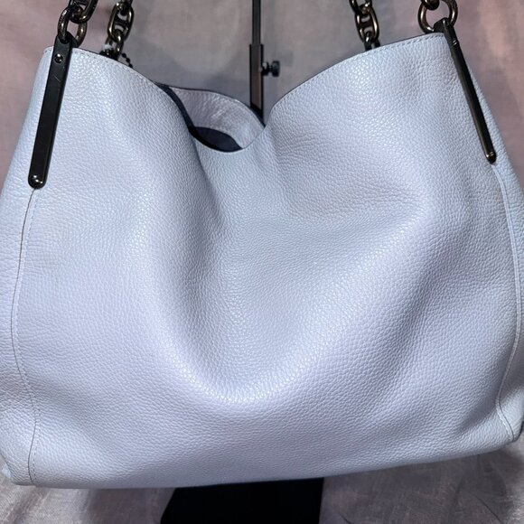 Coach 3-Compartment Satchel in Stunning Light Blue 💙👜 - Picture 1 of 8